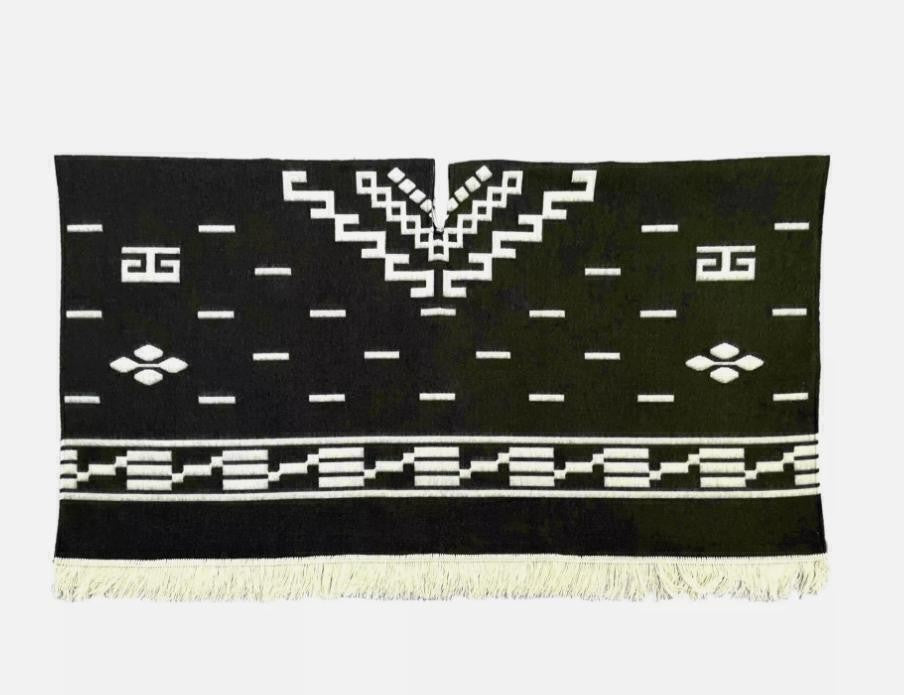 Clint Eastwood Western Cowboy Poncho Serape replica handmade of faux-alpaca wool