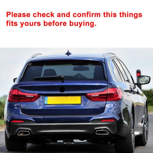 Glossy Black Exhaust Pipe Muffler Cover Trims Set for BMW 5 Series G30 2017-2018