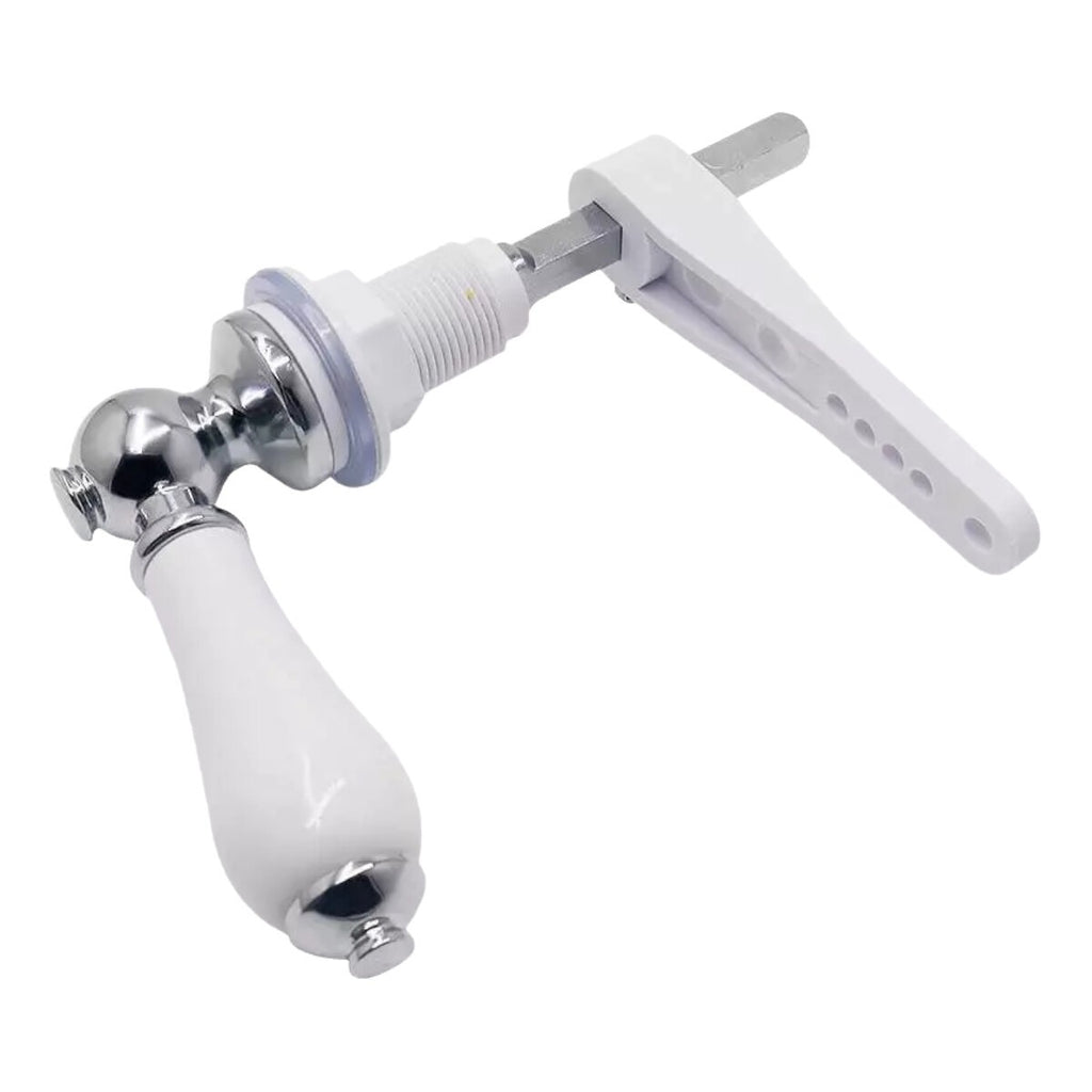 Ceramic Toilet Cistern Lever Traditional WC Flush Handle Victorian Style Chrome