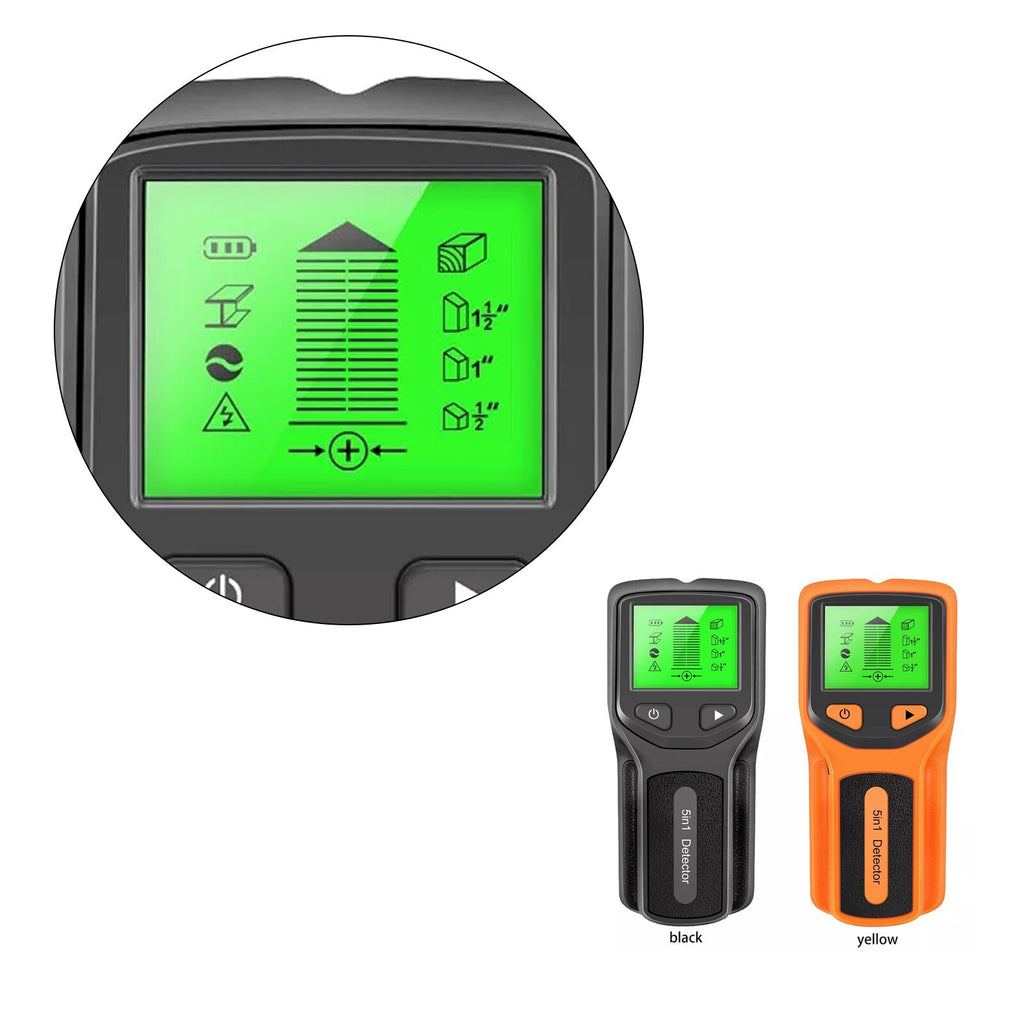 5 in 1 Electric Detector Wall Wood Metal Sensor Wire Stud Finder Cable Scanner
