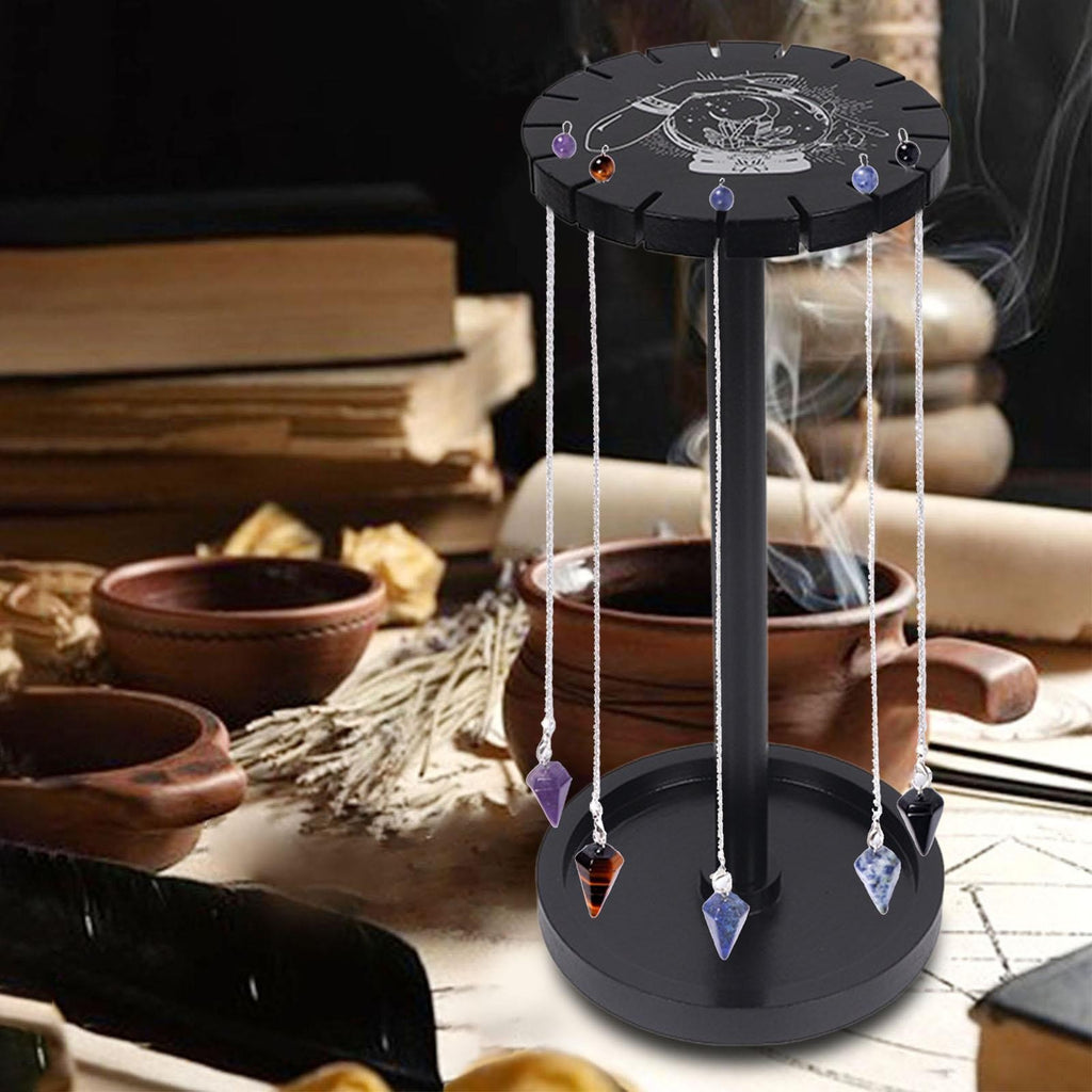 Multifunction Wooden Pendulum Display Frame Ornament Holder Stand Hanging for