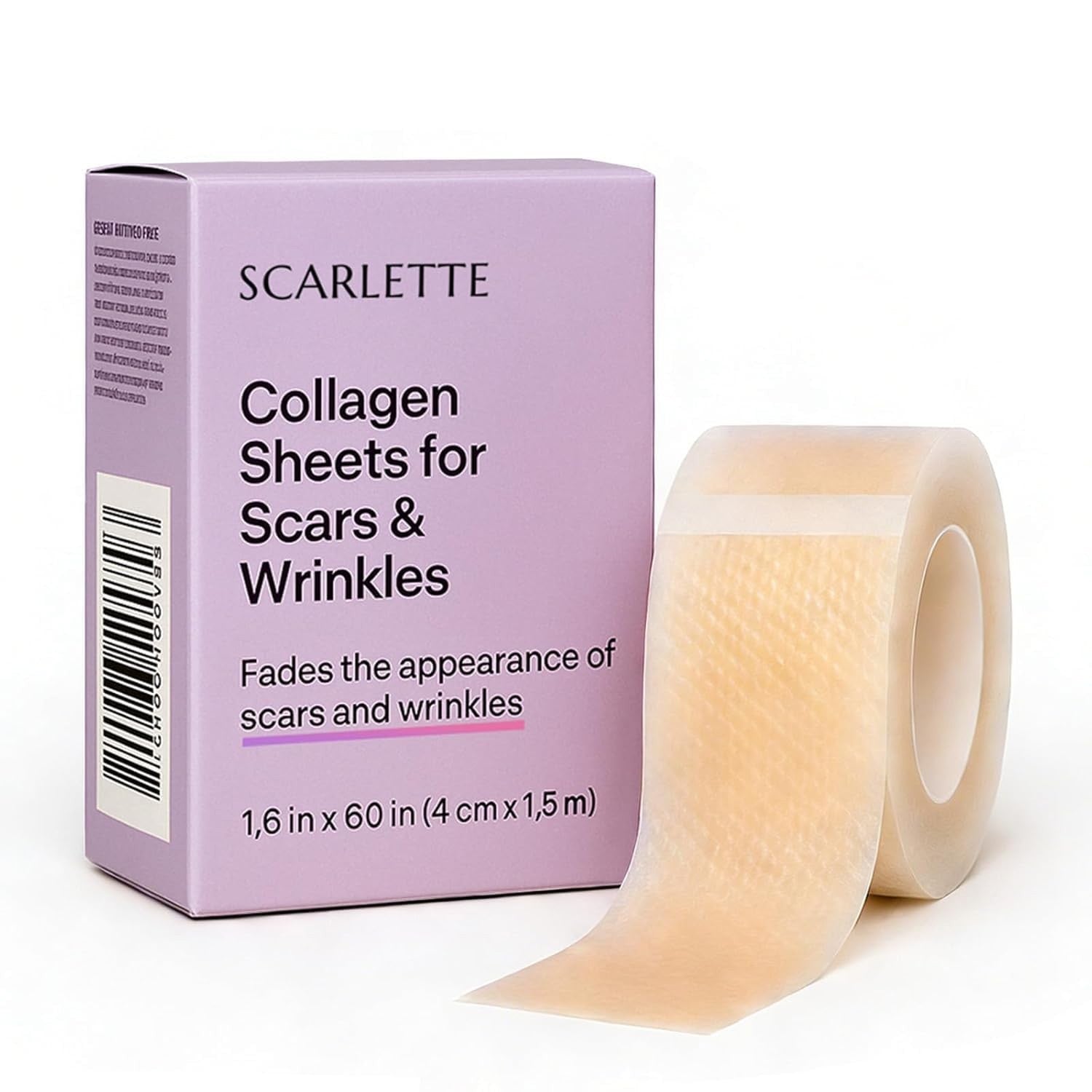 Scarlette Collagen Tape, Scarlette Collagen Sheets for Scars & Wrinkle, Silicone