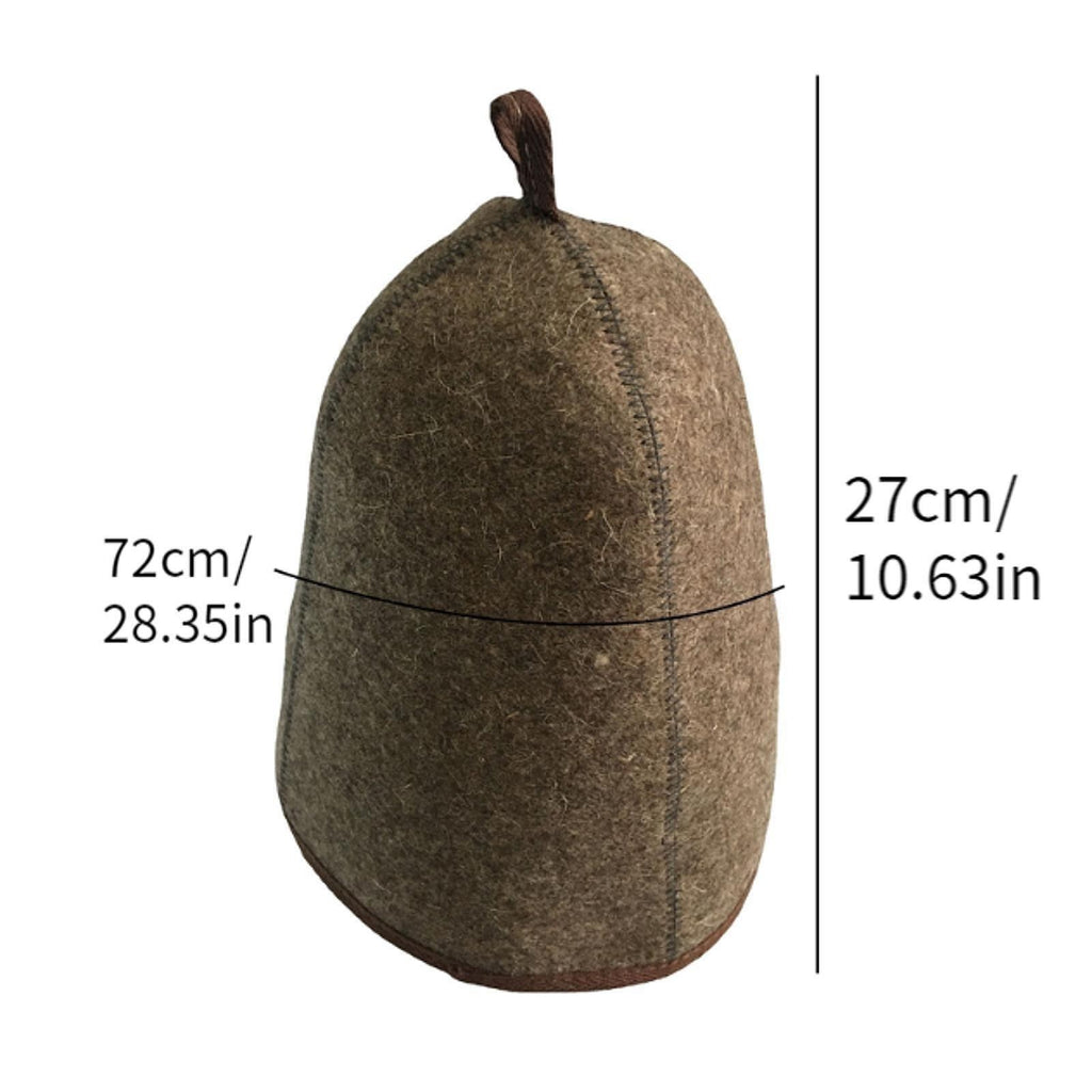 Sauna Hat 3mm Thick Banya Portable Hair for Bath House Shower Men Women