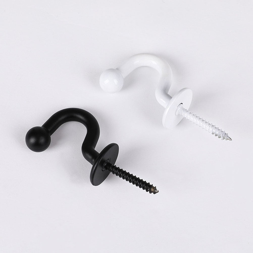 2Pcs Curtain Tiebacks Hooks Wall Mounted Decorative Holdbacks for Drapes