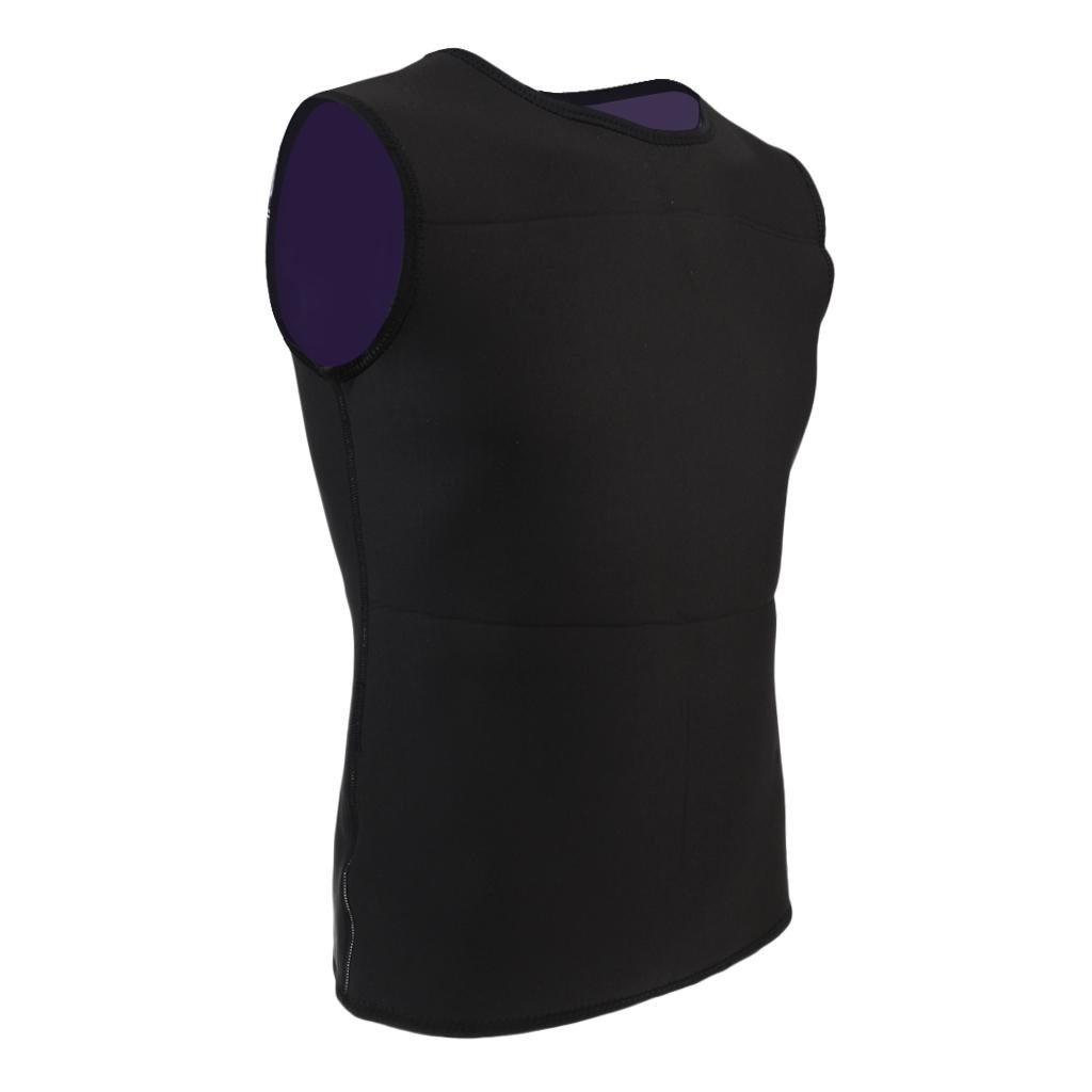 Mens Stretch Neoprene Sleeveless Surf Dive Swimming Rash Vest Guard Warm Wetsuit