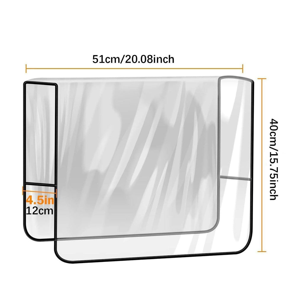 2x Salon Chair Covers Transparent Waterproof Clear for Most Salon Chairs