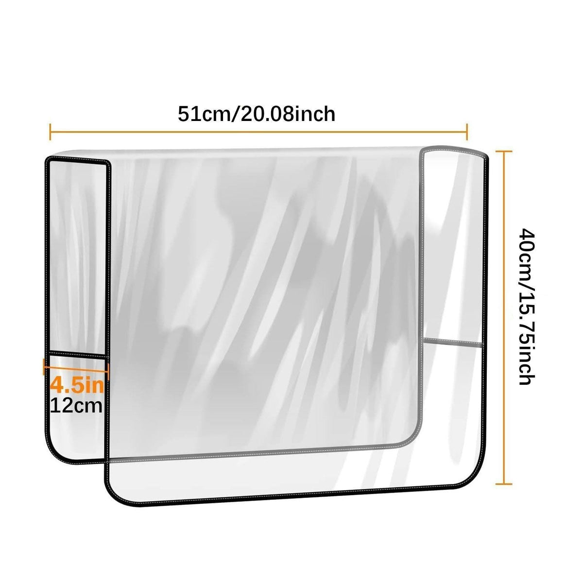 2x Salon Chair Covers Transparent Waterproof Clear for Most Salon Chairs