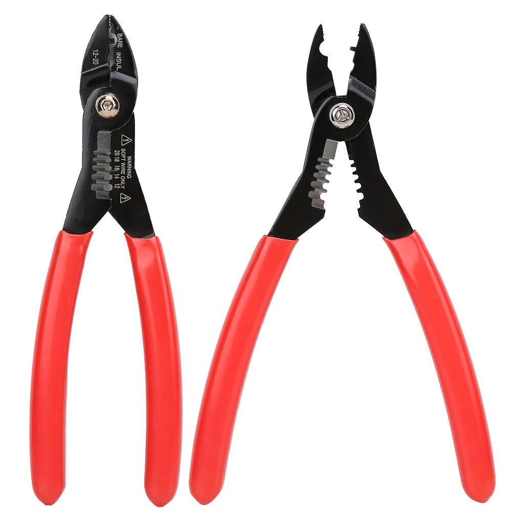 7in Crimping Pliers Wire Stripper Electrical Cable Stripping Hand Tool