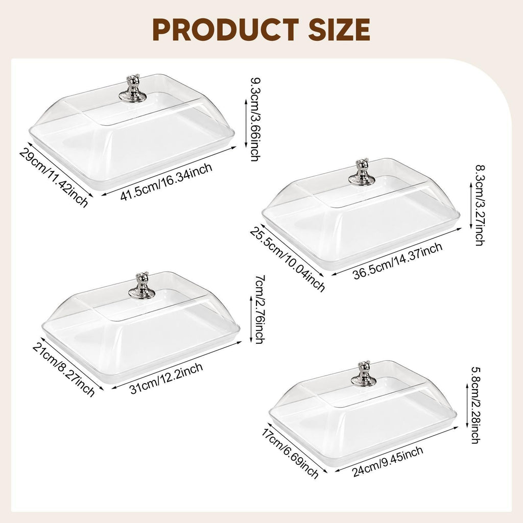 Cake Stand with Clear Dome Cake Serving Tray Cookie Platter Pastry Display