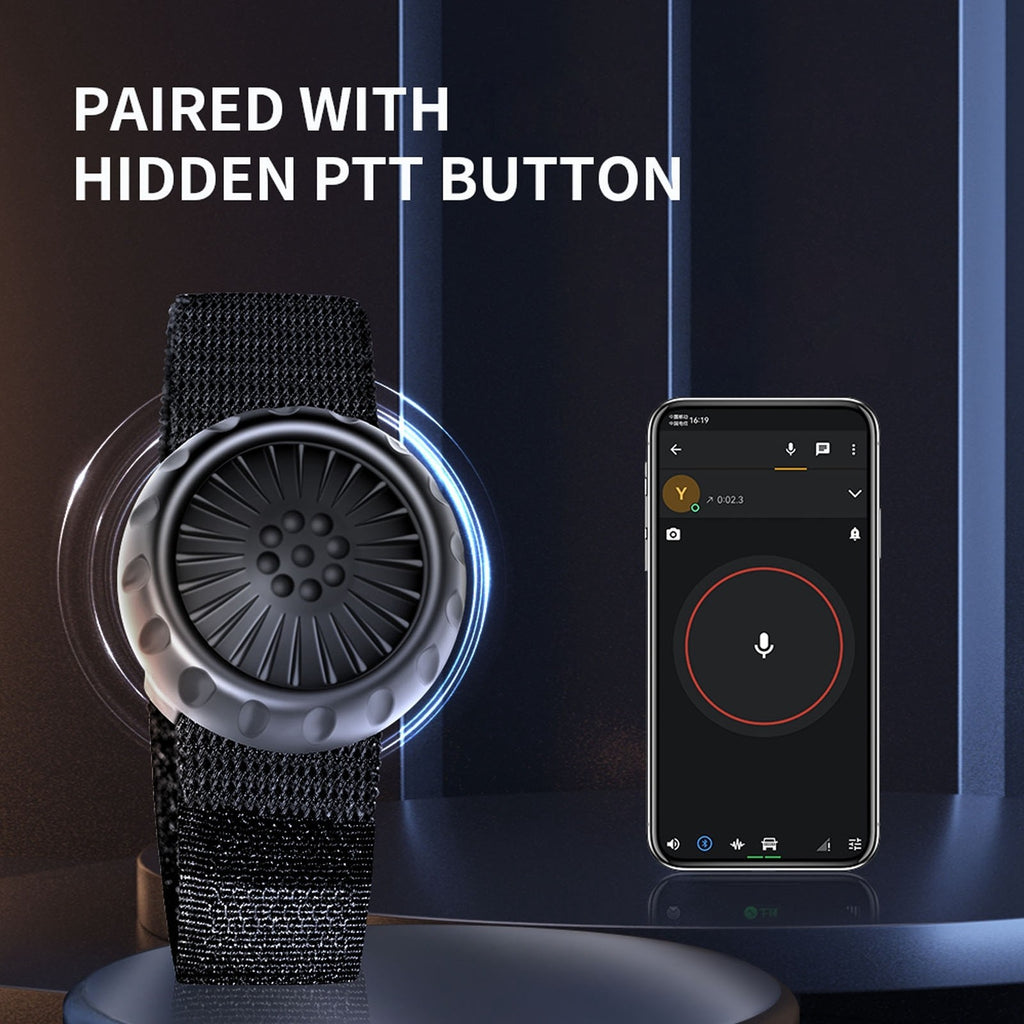 Wireless PTT Button Bluetooth Zello IP67 Waterproof Wireless PTT Button Switch