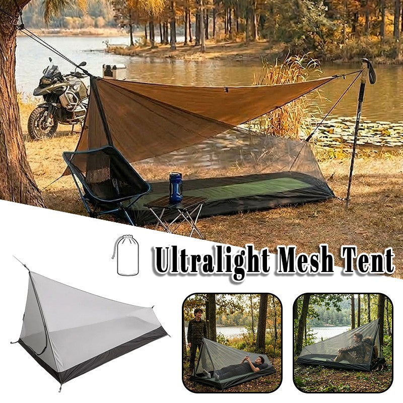 Ultralight Mesh Tent Single Person Tent Anti-Mosquito Waterproof Summer Camping