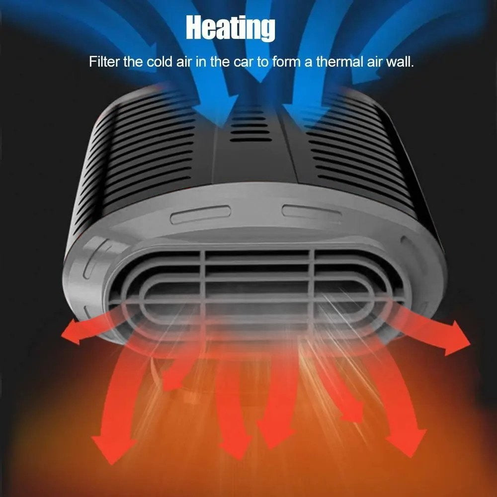 Portable Electric Car Heater 12V 150W Heating Fan Defogger Defroster Demister