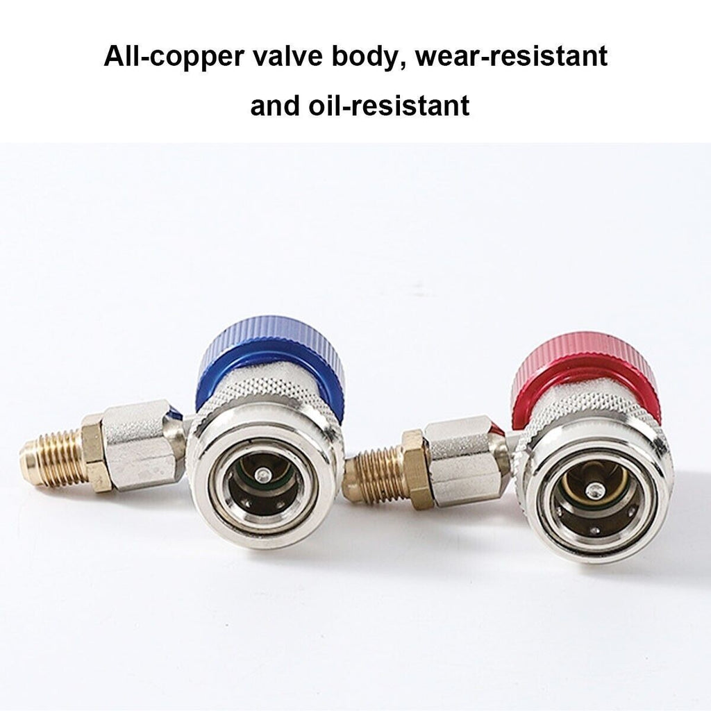 R134A Low/High Coupler Set Car Air Connector for A/C Manifold Gauge Adapter