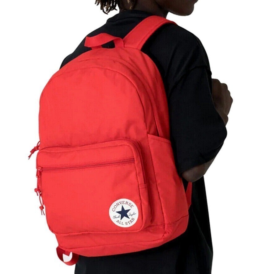 New CONVERSE Go Rucksack Black All Star Chuck Taylor student backpack Travel Bag