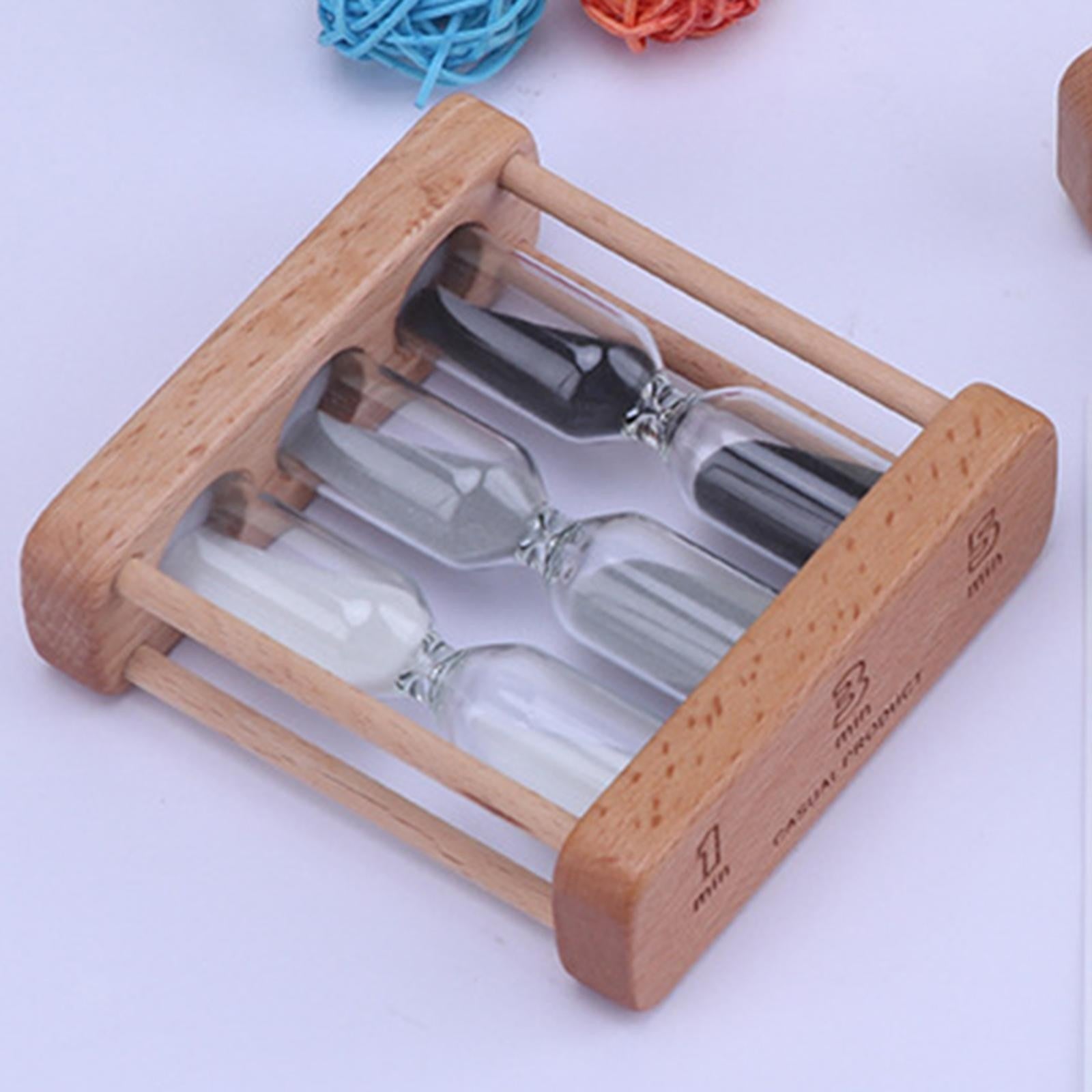 Wooden Sand Timer 1/3/5 Minutes Mini Sand Timer Visual Sand Clock Timer