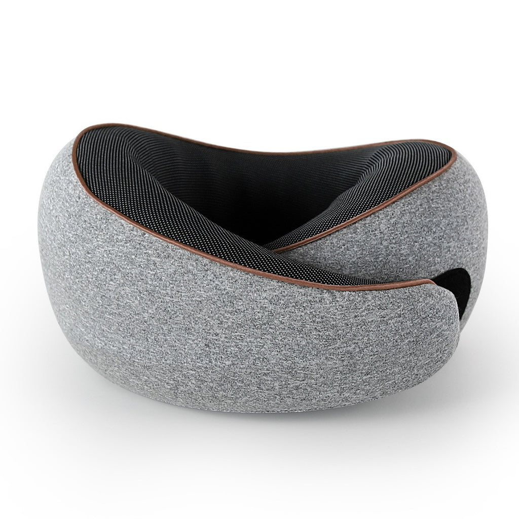 U Shaped Travel Pillow Memory Foam Magnetic Therapy Fabric Neck Support