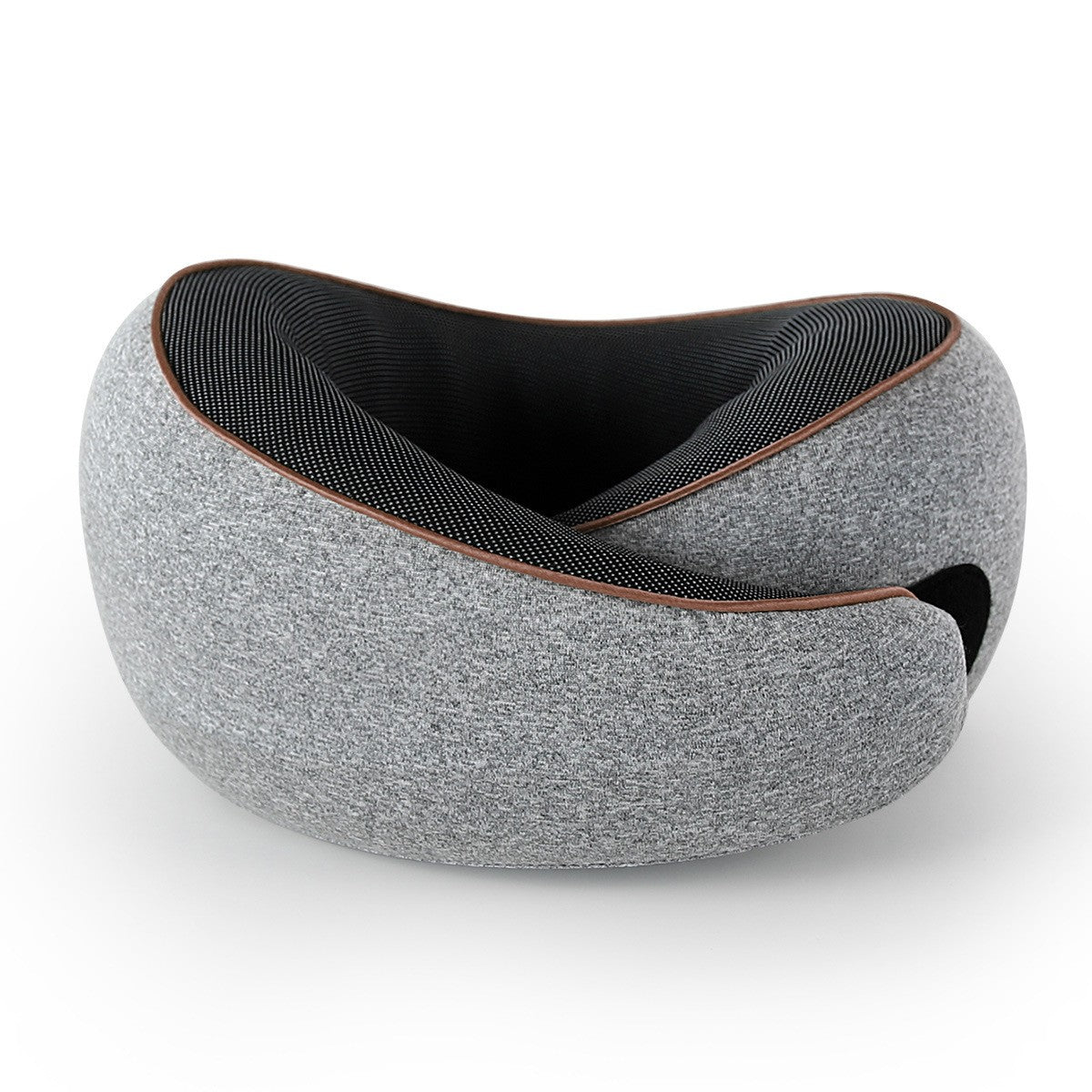 U Shaped Travel Pillow Memory Foam Magnetic Therapy Fabric Neck Support