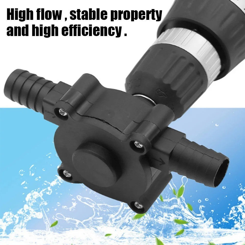2X Portable Electric Powered Drill Pump Oil Fluid Water Transfer Pumps Self Prim