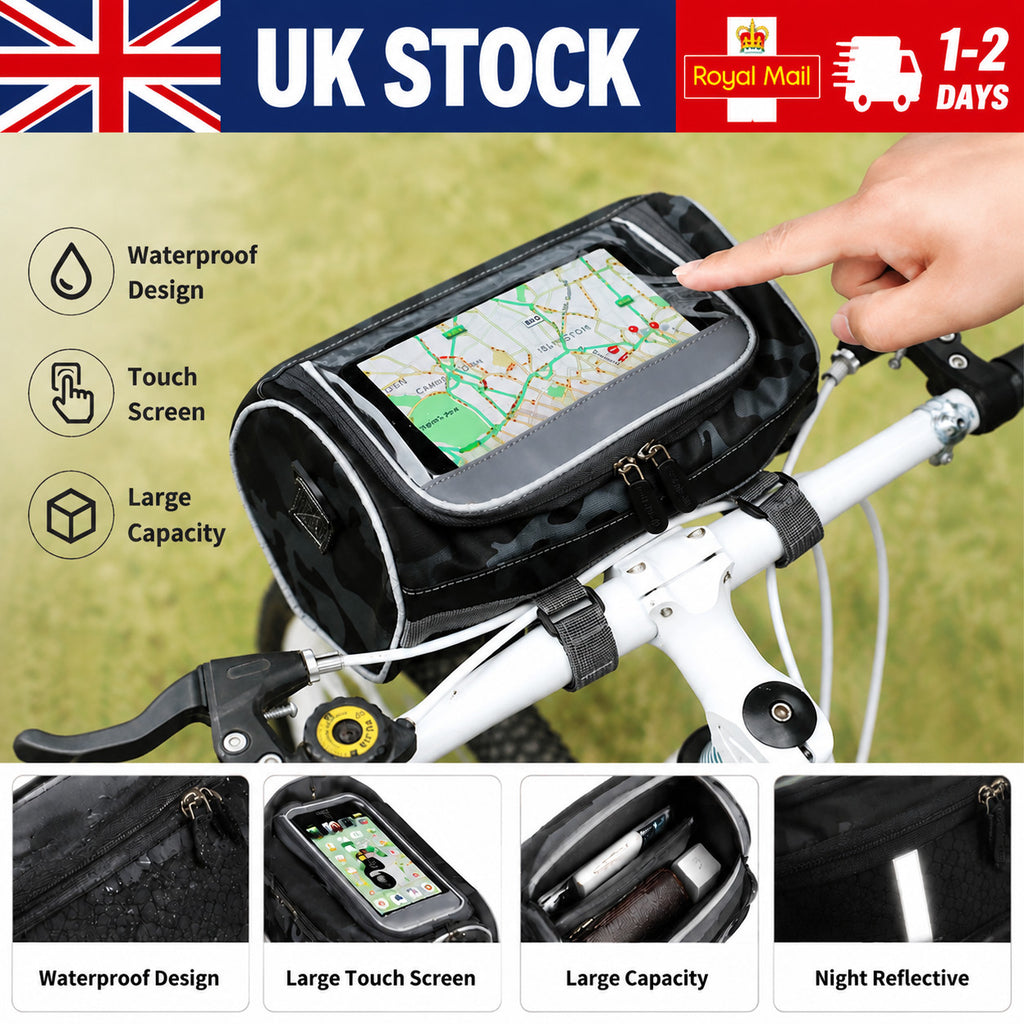 Mountain Bike Front Tube Pouch Shoulder Bag Bike Frame Bag Bicycle Handlebar Bag