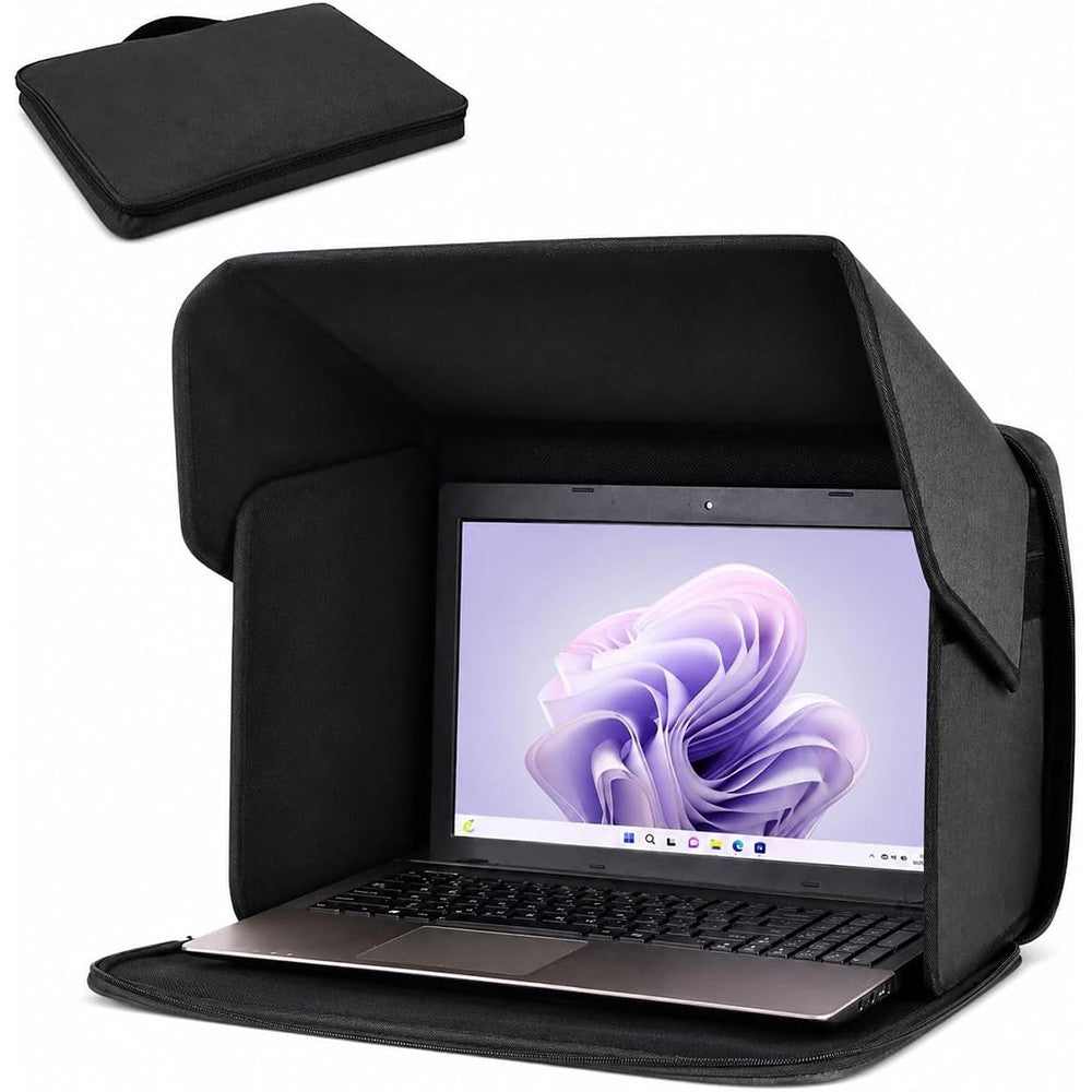 For 15-16inch Laptop Sun Shade Foldable Privacy Shield Cover Working Outside