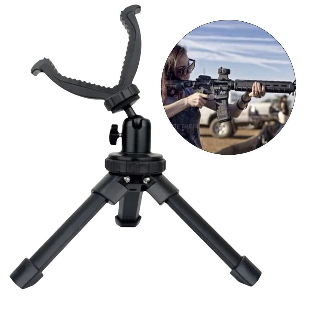 Shooting rest tripod rotable airsoft air rifle.