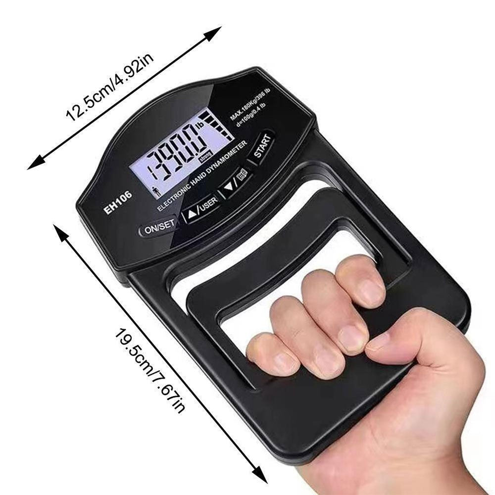 Electronic Hand Dynamometer Grip Strength Trainer Tester LCD Digital Display UK
