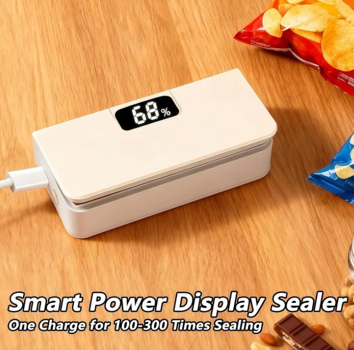 USB-C Rechargeable Mini Bag Sealer,One-Touch,Adjustable & Portable Freshness