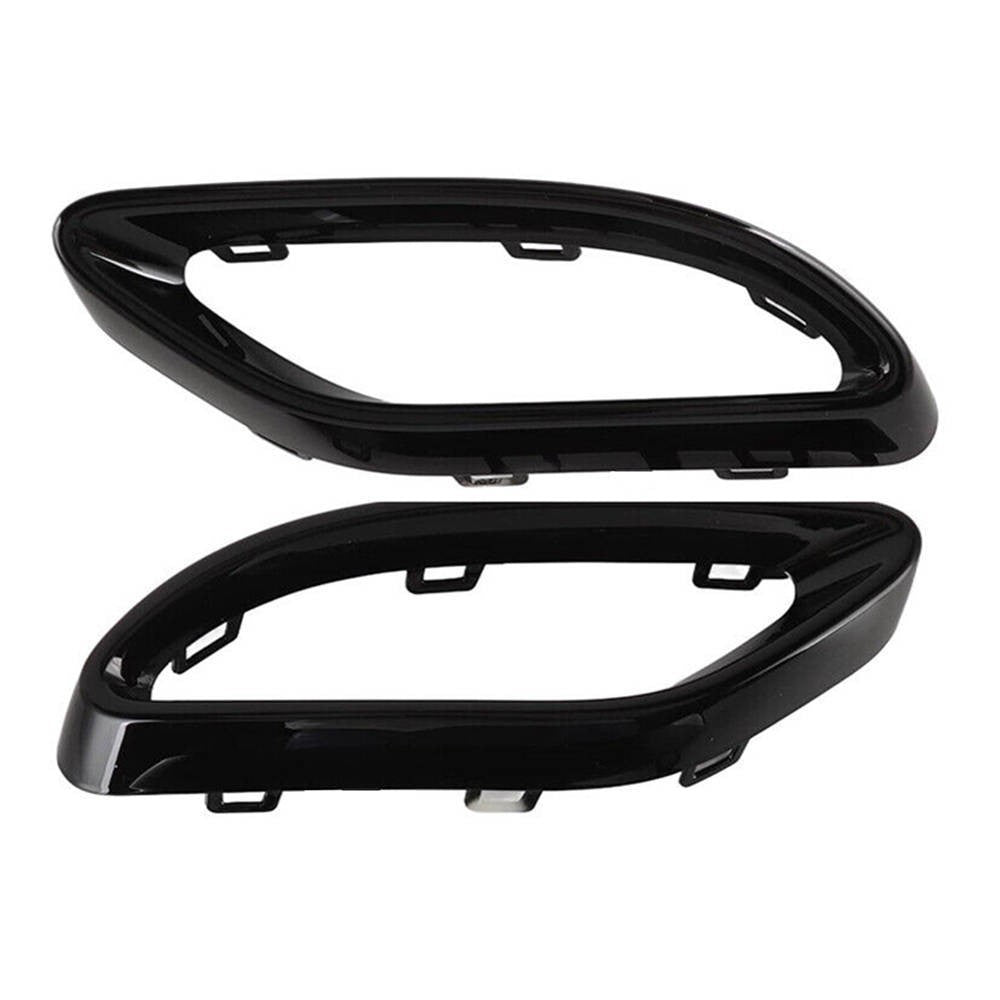 Pair L+R Exhaust Tips Tailpipe Cover Trim For Benz C-Class W205 S205 C205 A205
