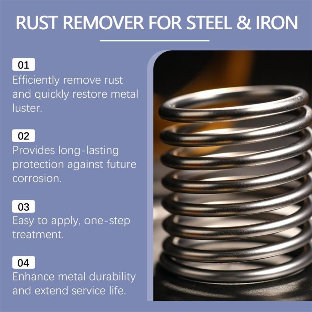 1-5X Highly Concentrated Rust Remover for Steel & Iron- Powerful Rust Remover
