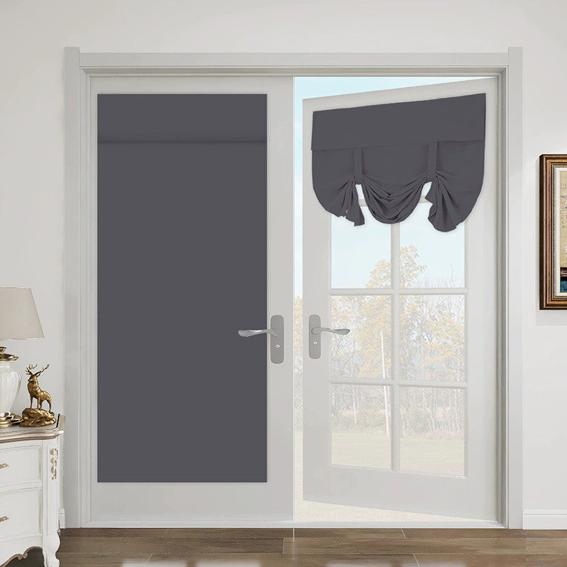 Blackout Door Curtains,French Door Blinds Stick on Curtains for Privacy and Ligh