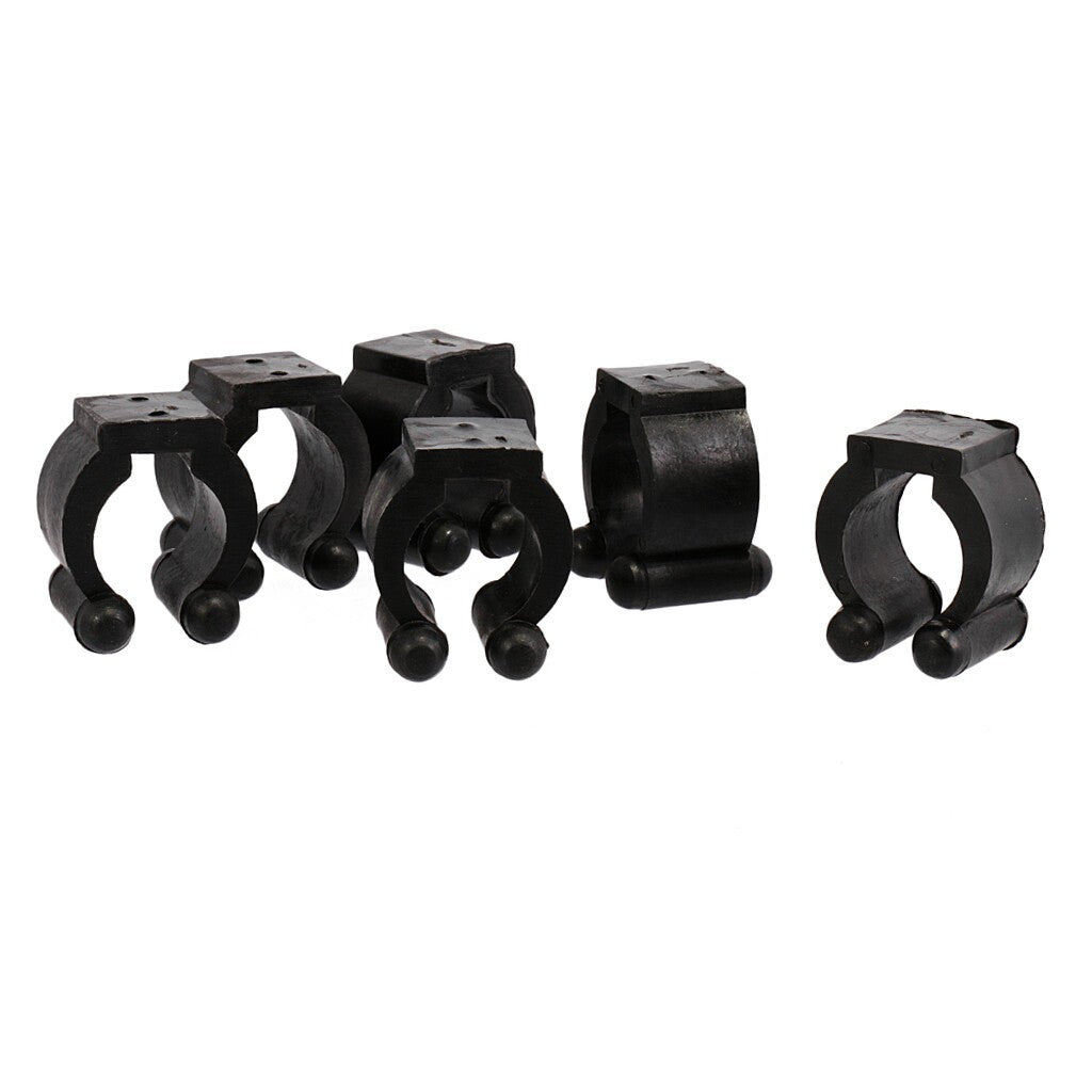 6 Pieces Plastic Replacement Cue Clips For Pool Snooker Billiard Cue Rack