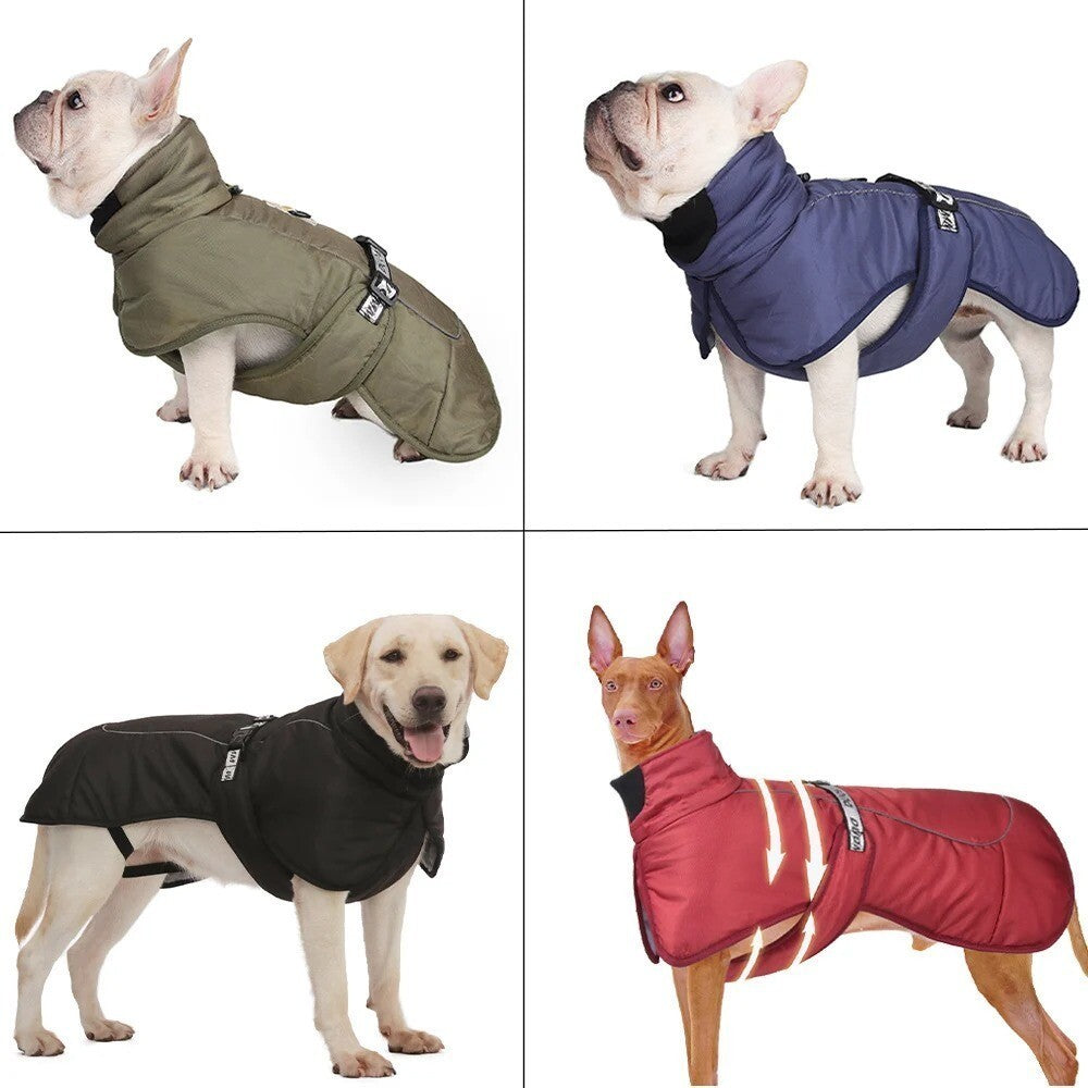Large Dog Clothes Winter Warm Coat Windproof Waterproof Thicken Pet Down Jacket