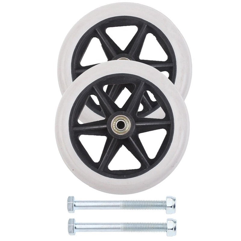 17CM Heavy Duty Wheelchair Replacement-Front Wheel Solid Tire Wheel 2PCS UK