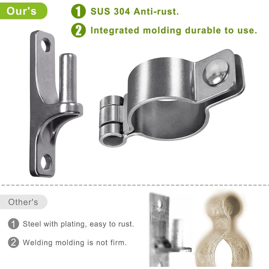Gate Hinges Screw Mounting Sturdy Accessories Heavy Duty Hardware Wall Mount.*