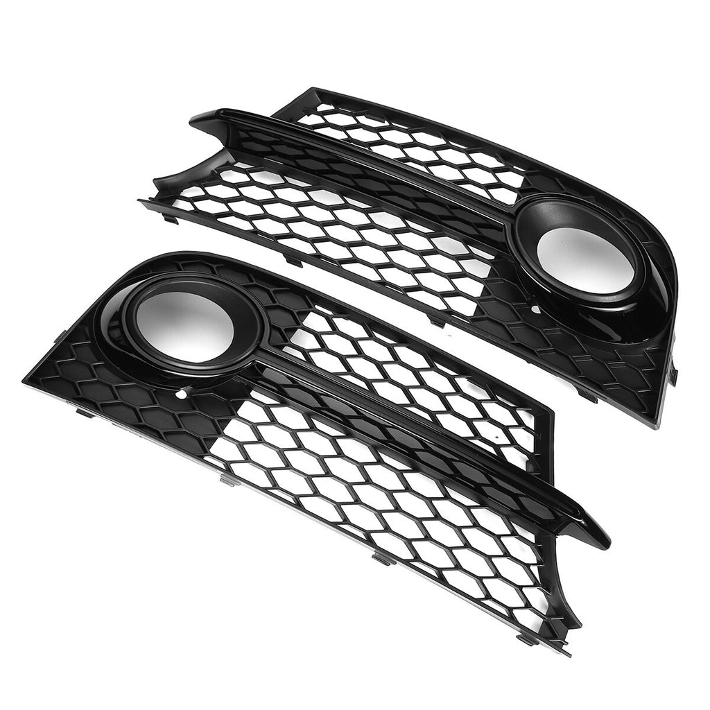 FOR AUDI TT 2011-2014 S LINE FRONT BUMPER LEFT + RIGHT FOG LIGHT GRILLS N/S O/S