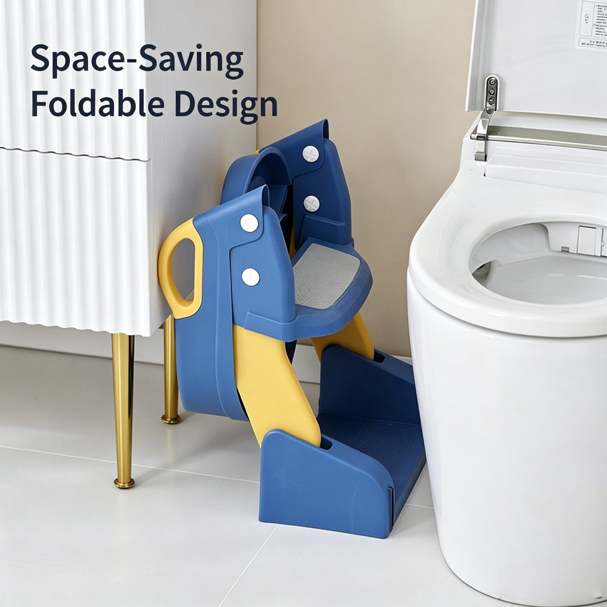 3in1 Toddler Toilet Seat Ladder Potty Training Trainer Foldable