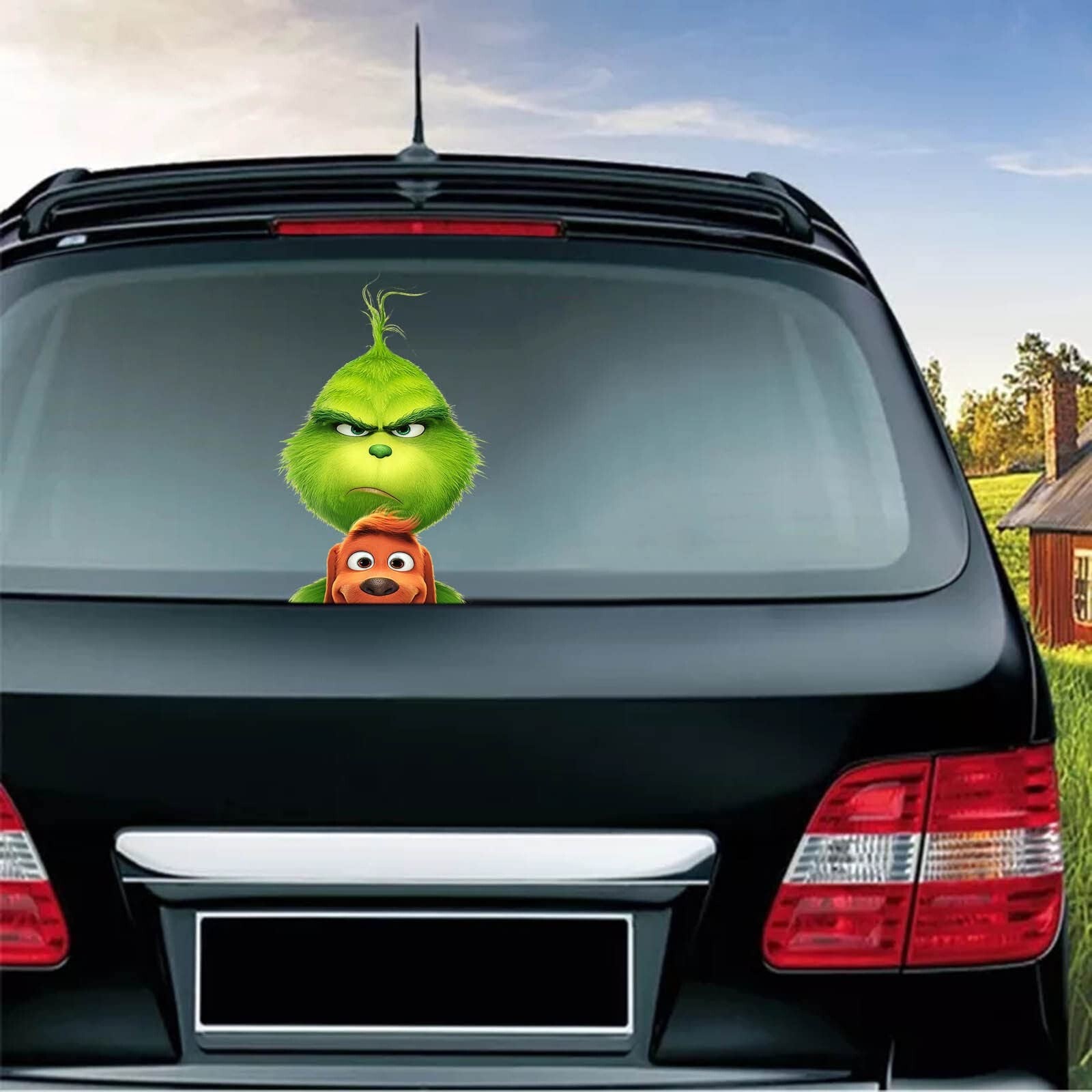 10x Christmas Grinch Sticker Decoration Christmas Car Truck Window Sticker