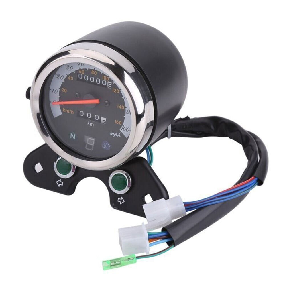 LED LCD Digital Motorbike Meter 12V Odometer Speedometer Tachometer