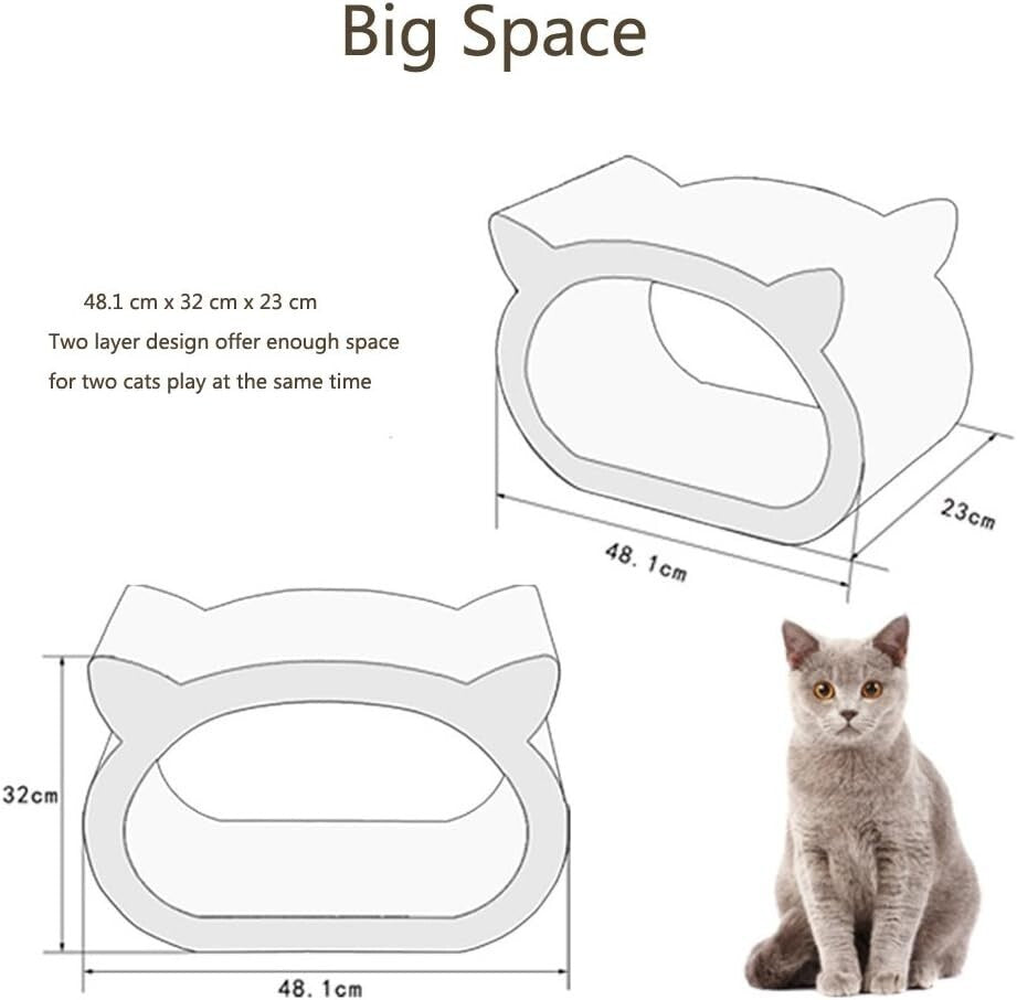 Petcheer Ultimate Cat Scratcher, Superior Cardboard & Construction Lounger Bed