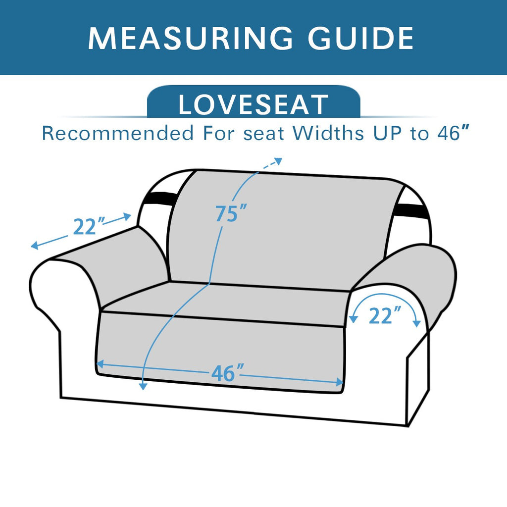 Quilted Sofa Slipcovers Reversible Waterproof Throw Pet Protector Couch Cover UK