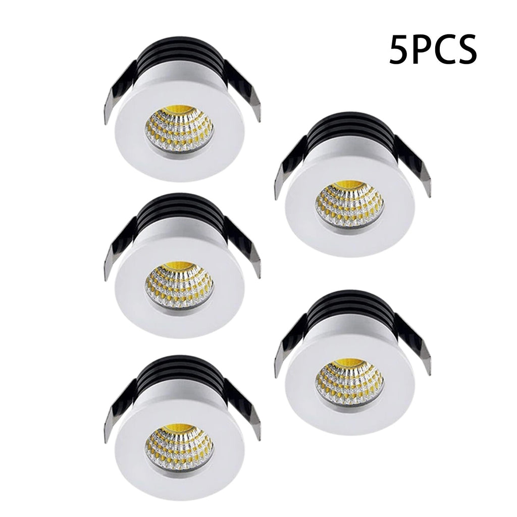 3W 5pcs LED Recessed Small Ceiling Lights Cabinet Mini Spot Downlight Minispot