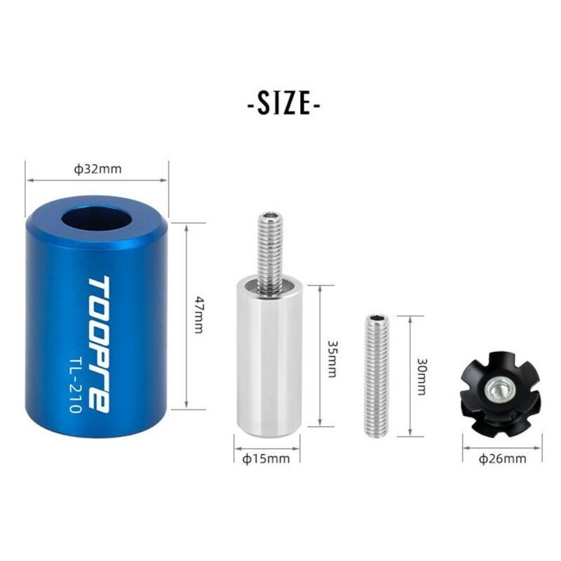 1 Set Bike Headset Star Nut Install Tool Fit For 1 1/8in/28.6mm Fork Steerer New