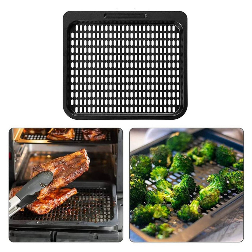 2X Cooking Tray Replacement, Mesh Cooking Rack Air Fryer  26cm*23cm*1.2cm