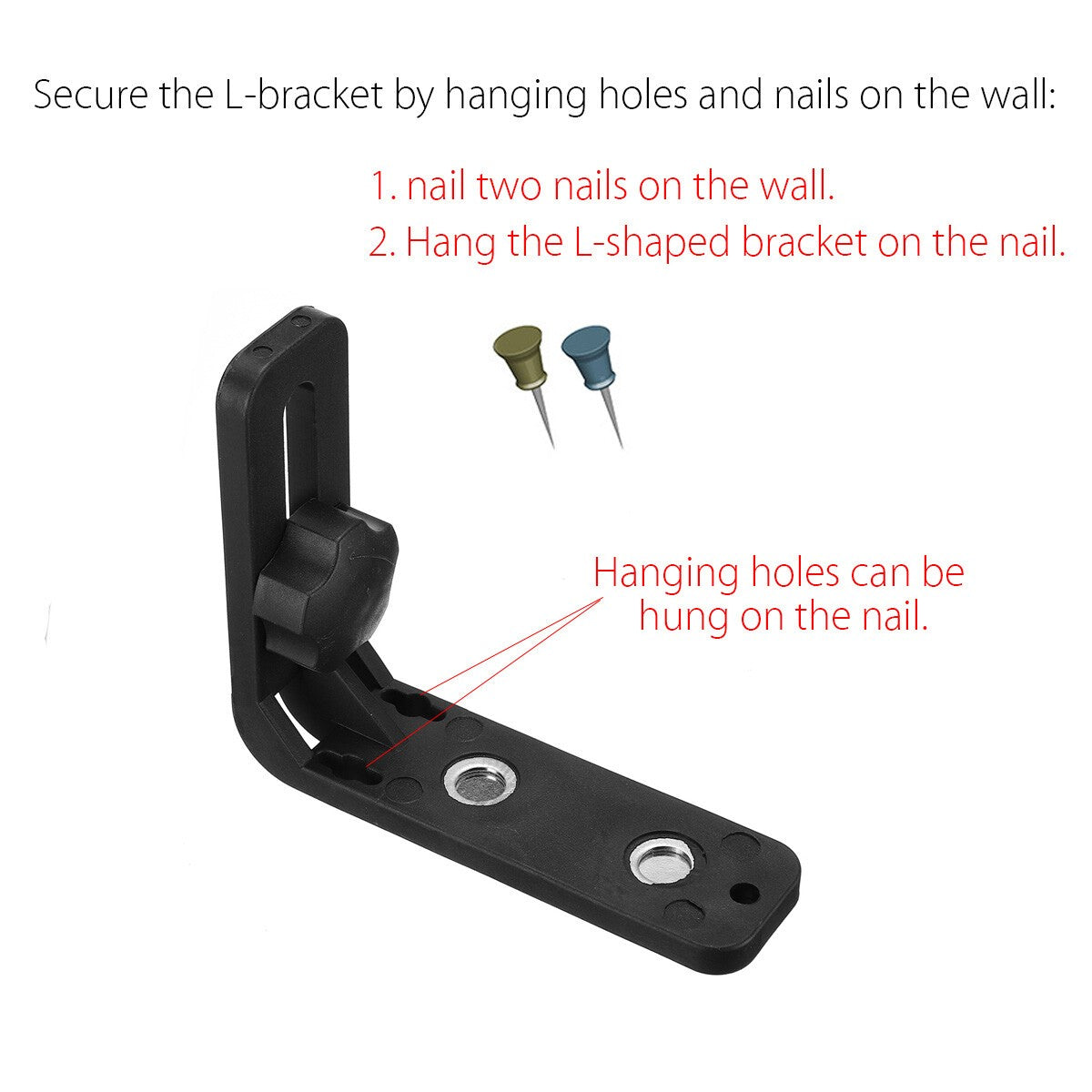 Strong Magnetic Laser Level L-shape Bracket 1/4" & 5/8" Wall Mount Holder Stand