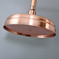 8" inch Antique Red Copper Round Rainfall Rain Bathroom Shower Head UK