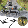 Foldable Workbench Legs Adjustable Height Furniture Legs DIY for Outdoor Camping