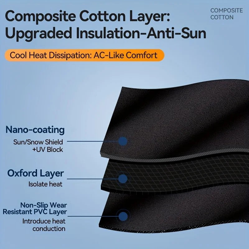 HEAVY DUTY MAGNETIC CAR WINDSHIELD SNOW COVER SHIELD AGAINST ICE FROST AND UV ++