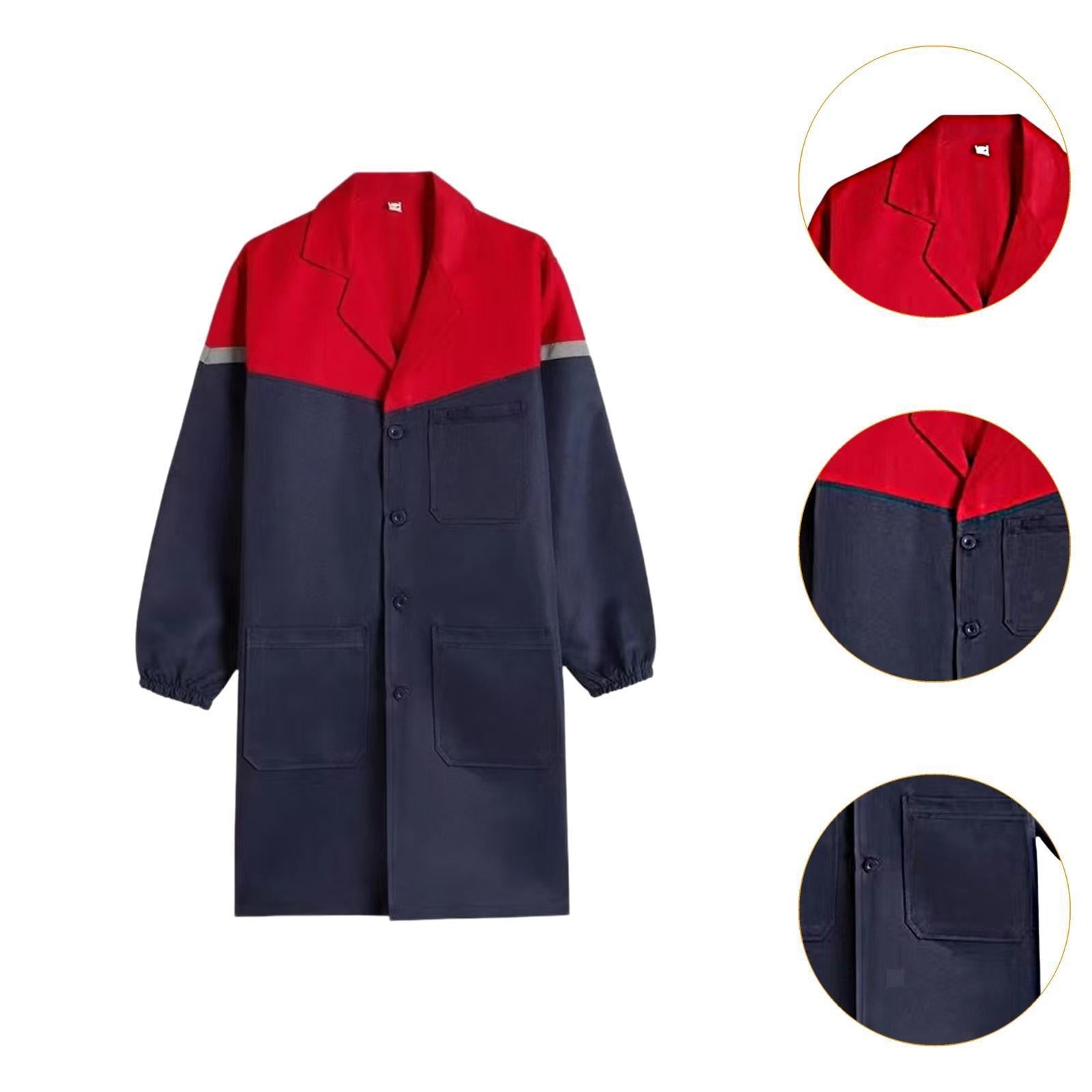 Paint over Coat Adults Workshop Mechanic Outerwear Smock Men Warehouse Work Coat
