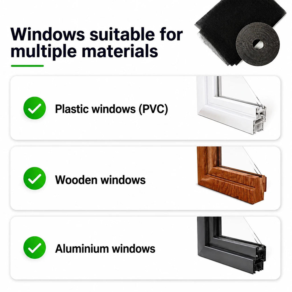 Window NET Mesh Screen FLY INSECT Mosquito Moth Insect Screen Netting UK Seller