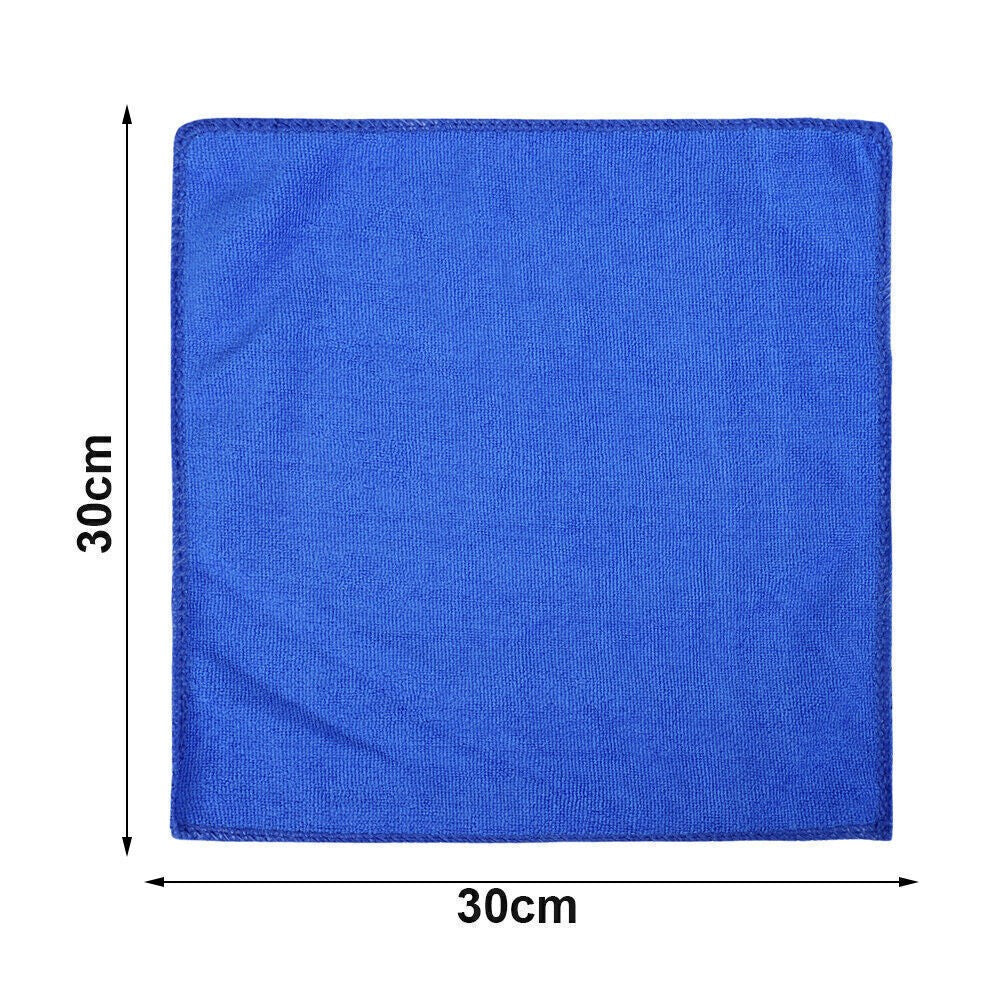 50x LARGE MICROFIBRE CLEANING AUTO CAR DETAILING SOFT CLOTHS WASH TOWEL DUSTER